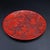 Late 20th Century Late 20th Century Carved Cinnabar Lacquer Charger With Scholars and Pine Tree Scene For Sale - Image 5 of 9