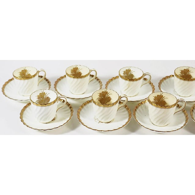 1950s Tiffany & Co. Demitasse Cups & Saucers Set by Minton- 24 Pieces For Sale - Image 9 of 9
