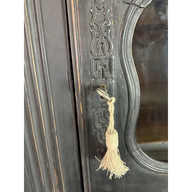 19th C. Napoleon III Painted Armoire For Sale - Image 12 of 16