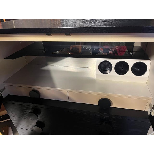 1970s Brutalist Black Bar Cabinet, 1970s For Sale - Image 5 of 14