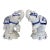 Vintage Blue and White Auspicious Porcelain Elephants - A Pair For Sale