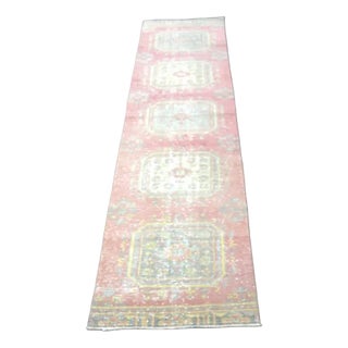 Vintage Handmade Hallway Runner Rug For Sale