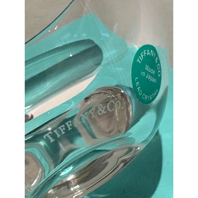 Tiffany and Co. Tiffany and Co Crystal Apple Trinket Jar Covered Dish With Original Box For Sale - Image 4 of 11