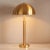 Modern Harvey Metal Dome Table Lamp in Gold For Sale - Image 3 of 6
