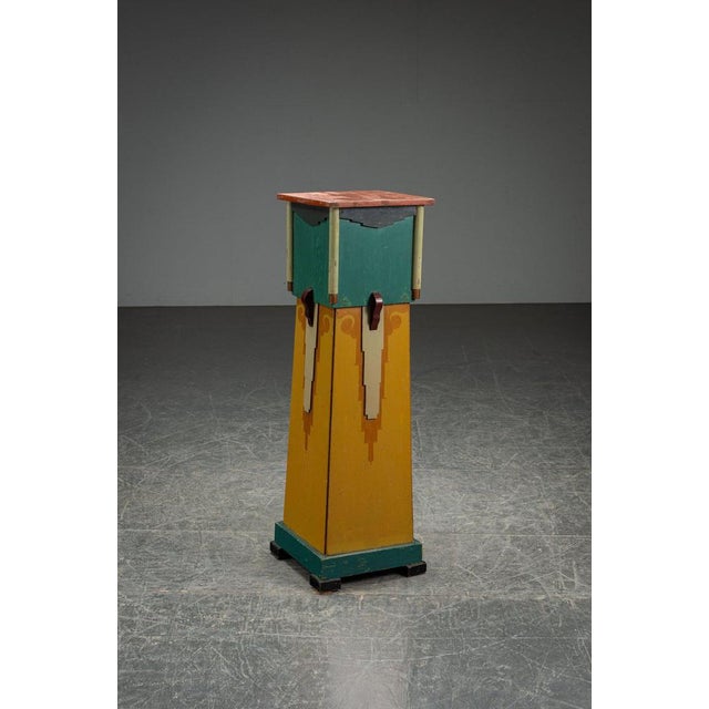 1920s Amsterdam School Pedestal For Sale - Image 13 of 14