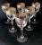 Italian Louis XVI Style Water Goblets with Gold Rim, 1970s, Set of 6 For Sale - Image 4 of 13