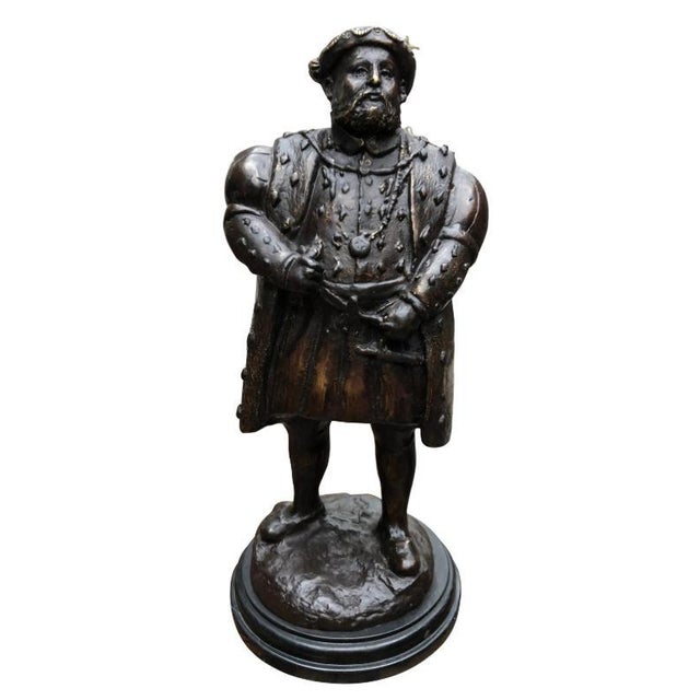 Bronze Statue of English King Henry VIII, 20th Century For Sale - Image 3 of 3
