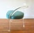 This is a mid century modern lucite arm chair in the style of Charles Hollis Jones. It has a lucite curved waterfall...