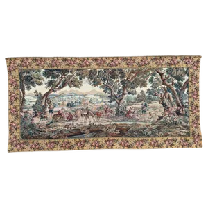 Vintage French Jacquard Tapestry in Aubusson Style, 1980s