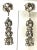 Art Deco 1930s Swarovski Dangle Clip-Back Earrings - 2 Pieces For Sale - Image 3 of 5