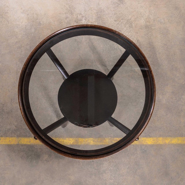 1950’s round occasional table by Kozelka and Kropacek for Interieur Praha. A beautifully proportioned table made from...