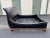 Eggplant Stanley Carriage House King Leather Sleigh Bed Frame For Sale - Image 8 of 12
