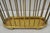 Vintage Gatco Mid Century Modern Solid Brass Spindle Modernist Magazine Rack For Sale - Image 4 of 16