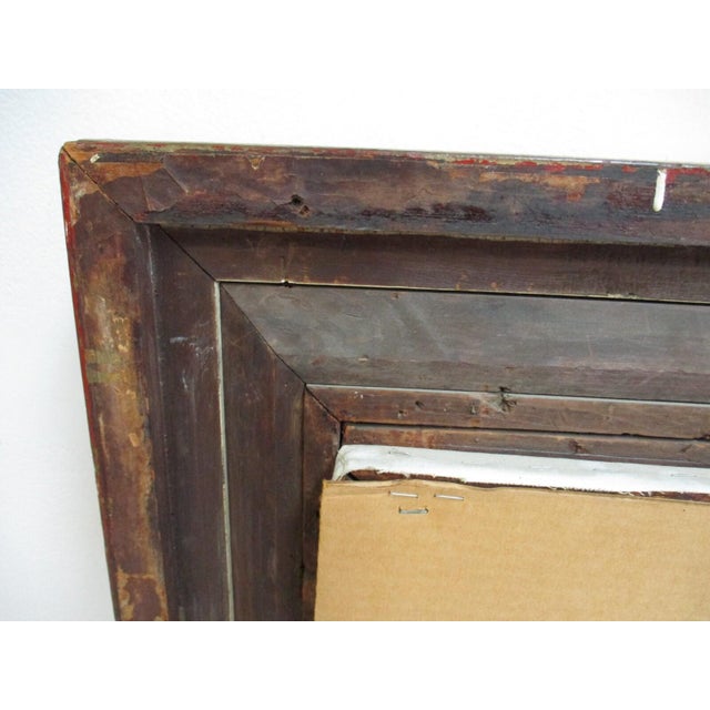 Antique Italian Gold Gilt Carved Portrait Frame Oil Painting Antique For Sale - Image 4 of 12