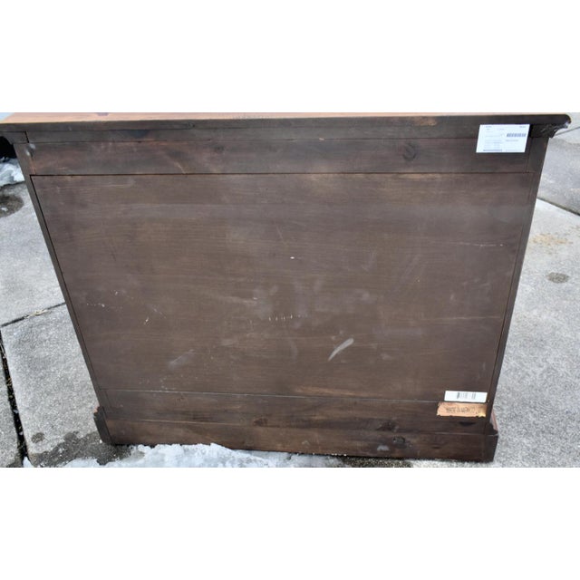 Vintage Henredon Solid Heavy Pine Spanish Baroque Chest of Drawers For Sale - Image 10 of 13
