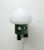 Mid-Century Swedish small wall lamp from wood and opaline glass, produced by Aneta or Vitrika 1960s Funky green wooden...