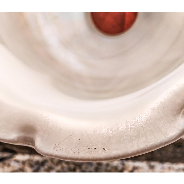 Mid 20th Century Pair of Mid 20th Century Quezal Style Art Deco Pulled Feather Glass Lamp Shades, Signed 'Vandermark' For Sale - Image 5 of 5