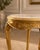 French 1970 Artisan Louis XVI Gold Beech Marble Side Table - 1 Pc For Sale - Image 3 of 8