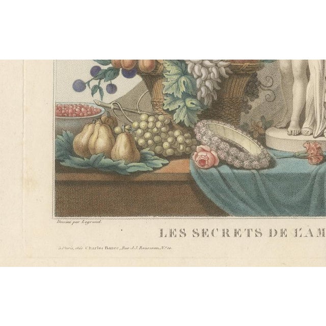 Alexandre Chaponnier, Nude The Secrets of Love, 1800s, Engraving For Sale - Image 9 of 11