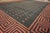 Textile 1920s Black Geometric Antique Indian Cotton Dhurrie Rug 8'3" X 12'9" Flatweave Carpet For Sale - Image 7 of 9