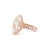 18k Rose Gold Igi 8.85ctw Marquee Lab Grown Diamond Eternity Engagement Ring, Size 6 For Sale - Image 4 of 8