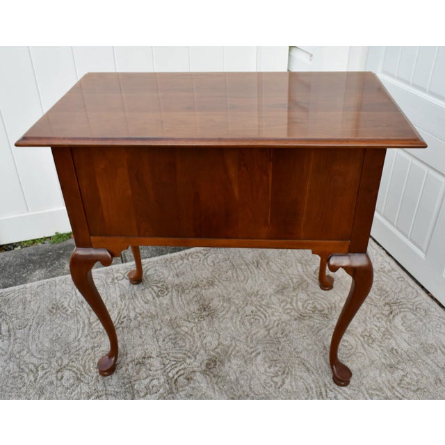 Councill Craftsmen Mahogany Lowboy Queen Anne Dressing Table Vanity Chest 4 Dr For Sale - Image 9 of 11