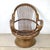Brown Vintage Sculptural Rattan & Bentwood Swivel Lounge Chair For Sale - Image 8 of 18