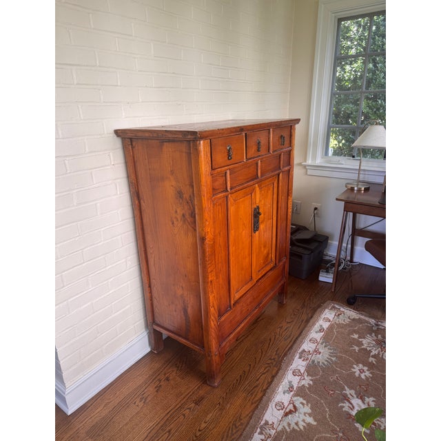 Asian Authentic Late 19th Century Chinese Qing Dynasty Style Cabinet For Sale - Image 3 of 3