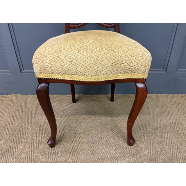 Yellow Victorian Mahogany Salon Suite, 1890, Set of 7 For Sale - Image 8 of 18