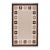 Part & Parcel Goods Wool Chain Rug 8' x 10', Bisque, Topaz, Chocolate and Eggshell For Sale