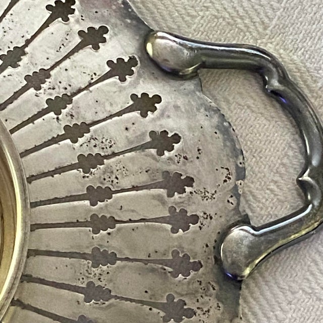 Antique Silver-Plated Pierced Handled Tray Victorian Era For Sale - Image 15 of 16