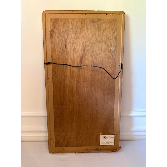 Pistachio Vintage Asian Silk Embroidery With Bird & Blossoms, Framed in Bamboo-Style Frame For Sale - Image 8 of 11