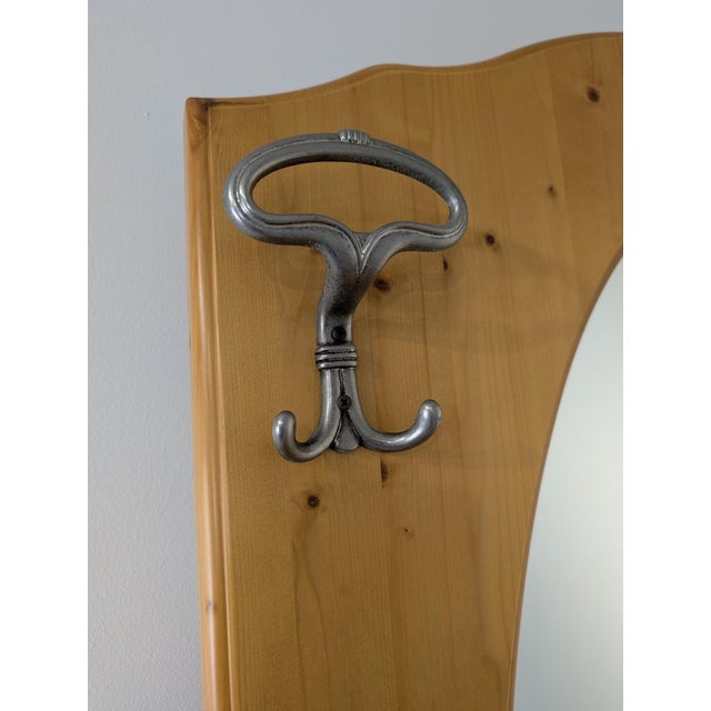 Art Nouveau Pine Dressing Table with Mirror For Sale - Image 13 of 18