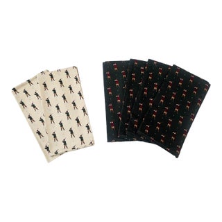 Vintage Golf-Themed Cocktail Napkins – Set of 6 – Unused With Original Tags For Sale