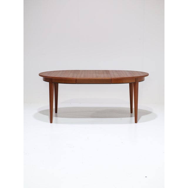 Mid-Century Modern Model 55 Extendable Dining Table in Teak by Omann Jun, Denmark, 1960s For Sale - Image 3 of 18