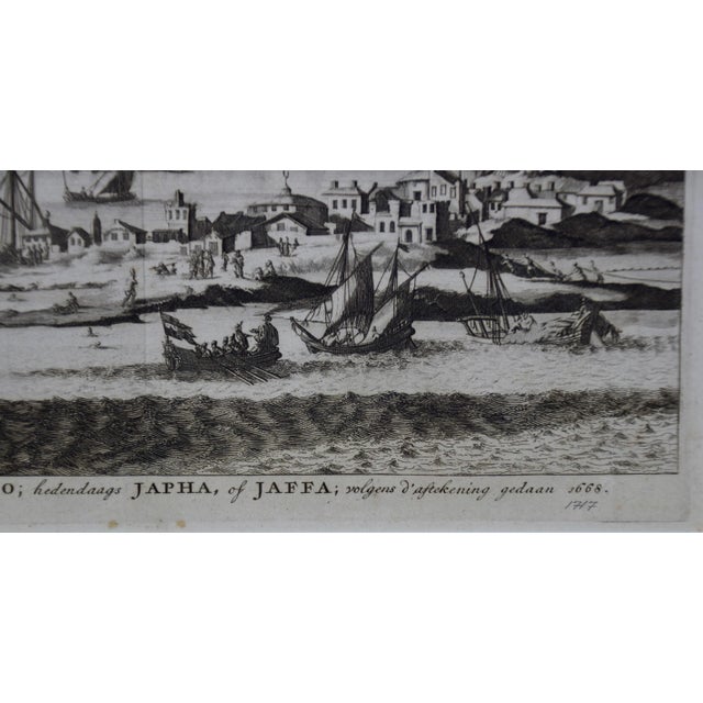 18th Century Tel Aviv: 18th Century French Map and City View of Joppe/Jaffa (Tel Aviv) by Sanson, 1709 For Sale - Image 5 of 8