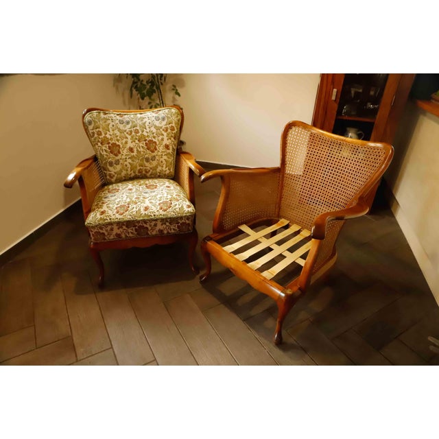German Chippendale Cane Armchairs by Adolf Wrenger, 1960s, Set of 2 For Sale - Image 6 of 18