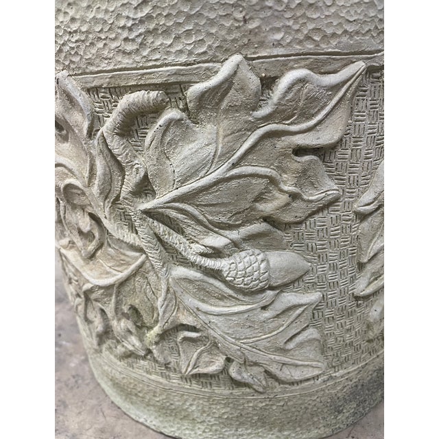 American Vintage 1987 "The Berrypatch" Oak Leaf & Acorn Studio Pottery Planter For Sale - Image 3 of 9