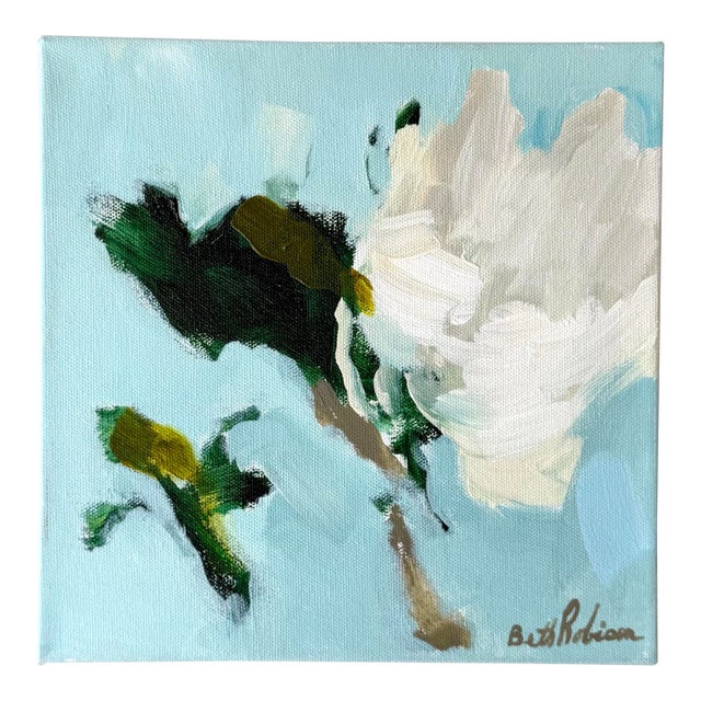 Magnolia Abstract Acrylic Painting For Sale