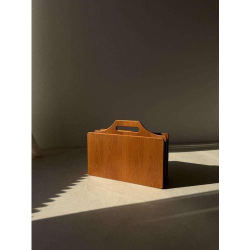 Danish Teak Magazine Rack, 1970s For Sale - Image 5 of 7