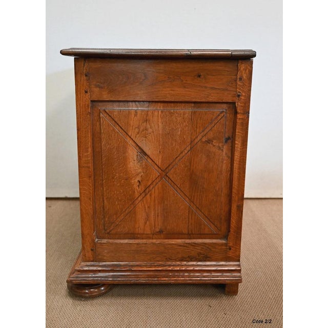 Small Renaissance Oak Chest, Early 1900s For Sale - Image 11 of 18