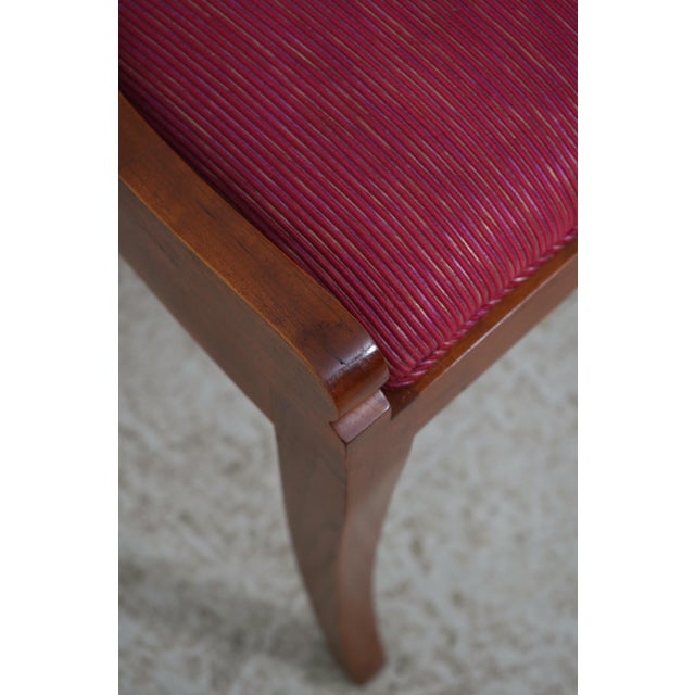 Set of 8 Stickley Cherry Regency Dining Room Chairs For Sale - Image 14 of 18