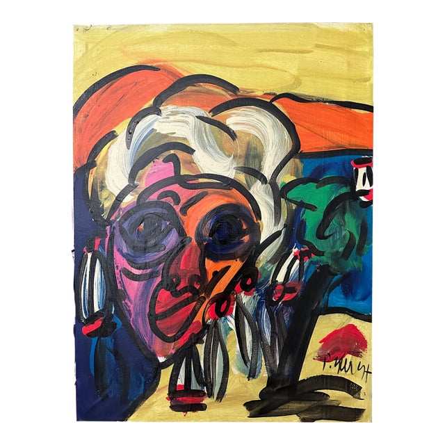 1997 Titled Painting by Peter Keil For Sale