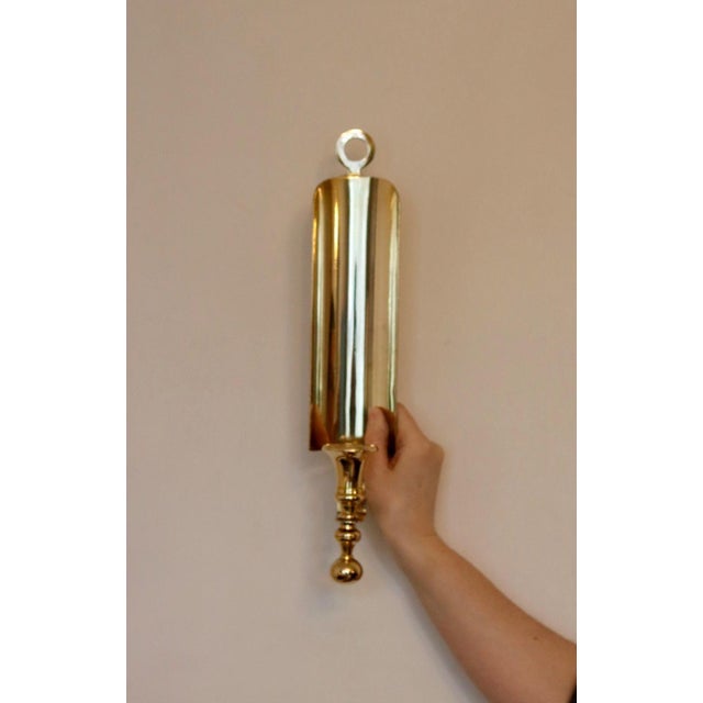 Mid-Century Modern Mid-Century Swedish Brass Sconces, Set of 2 For Sale - Image 3 of 18