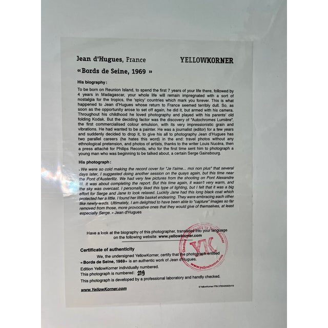 1984 Jane Birkin Serge Gainsbourg Photograph For Sale - Image 4 of 13