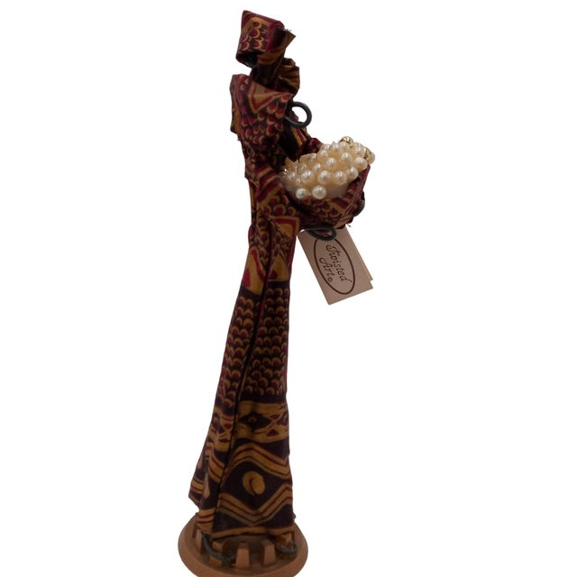 Twisted Art Wire Sculpture Abstract Contemporary Statue South Africa African Vintage For Sale In Wichita - Image 6 of 18