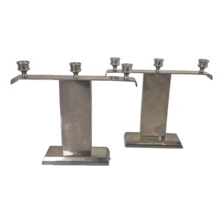 Vintage Candlesticks, 1980s, Set of 2 For Sale