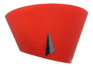 Carlo Nason Modern Murano Wall Lamp Red Glass