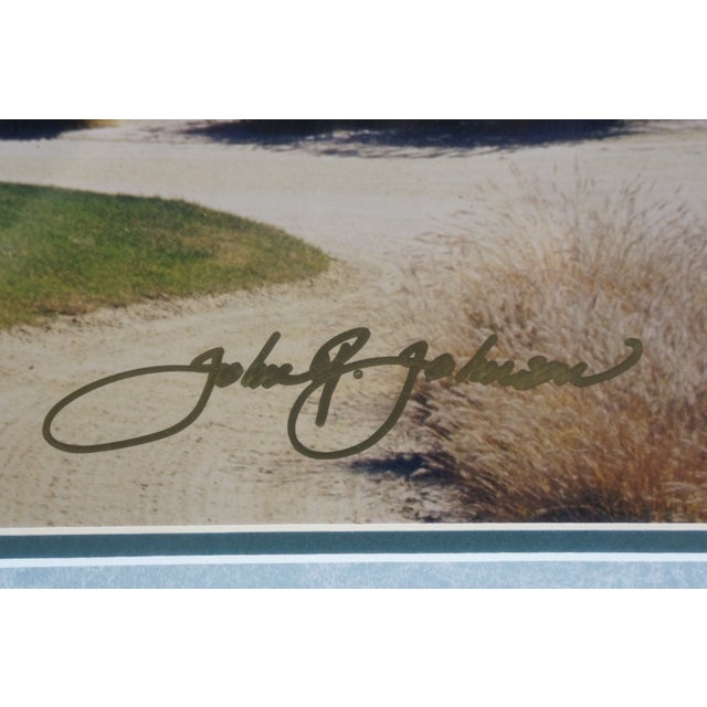 1990s 1997 Due Process Stables Golf Course 6th Hole Eagle Signed Photograph 28" For Sale - Image 5 of 12