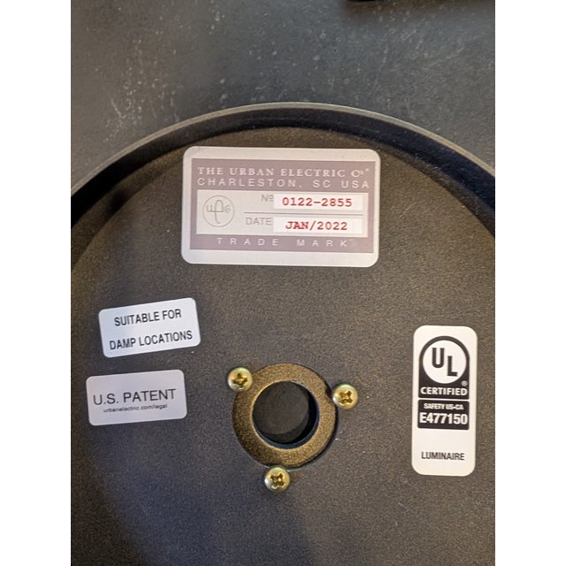 2020s Urban Electric Co. Pipe Flushmount Glass Ceiling Light For Sale - Image 5 of 5